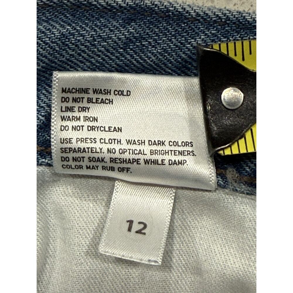 JW Anderson x Uniqlo Straight Jeans High Rise Medium Wash Women’s 32” Waist - Picture 9 of 11